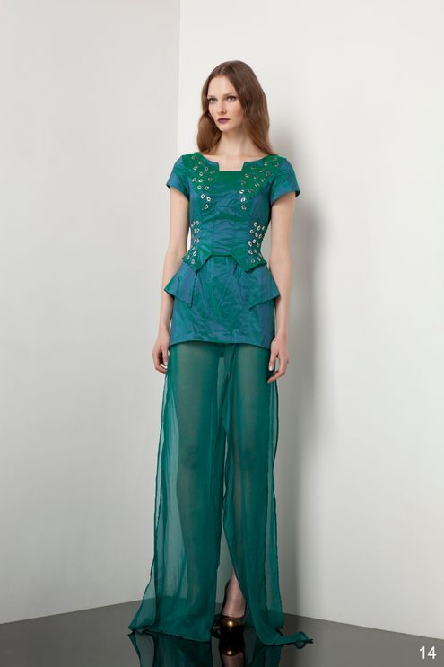 AW12_Florence dress green teal chiffon_HDR375